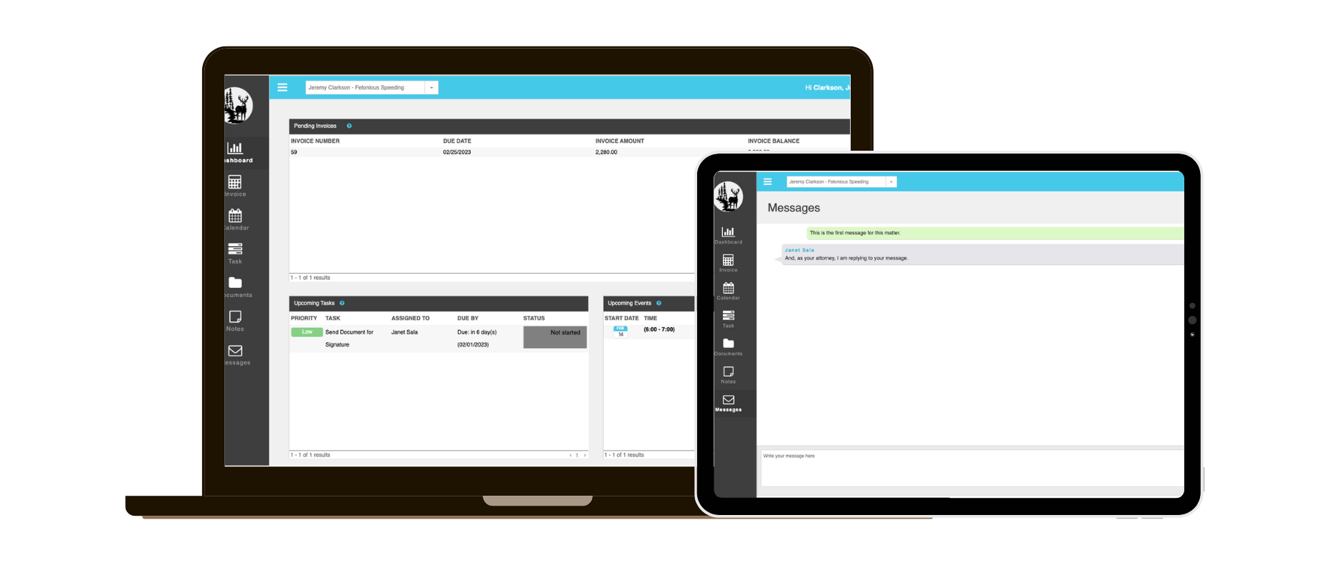 Client Portal Mockup